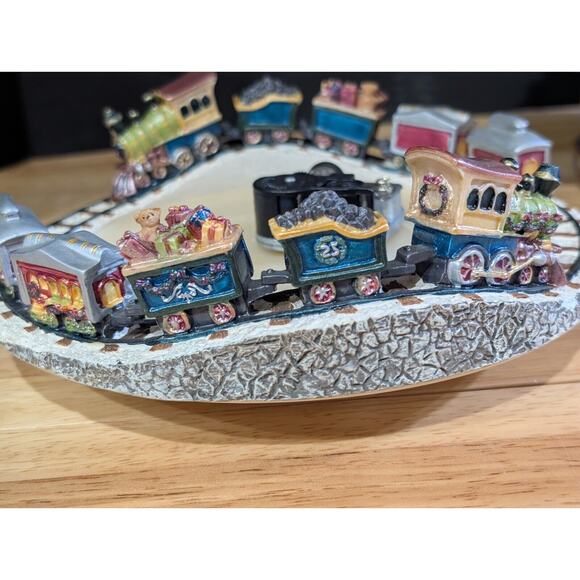 Christopher Radko Holiday Celebrations Christmas Tree Train Musical Centerpiece - Picture 7 of 7